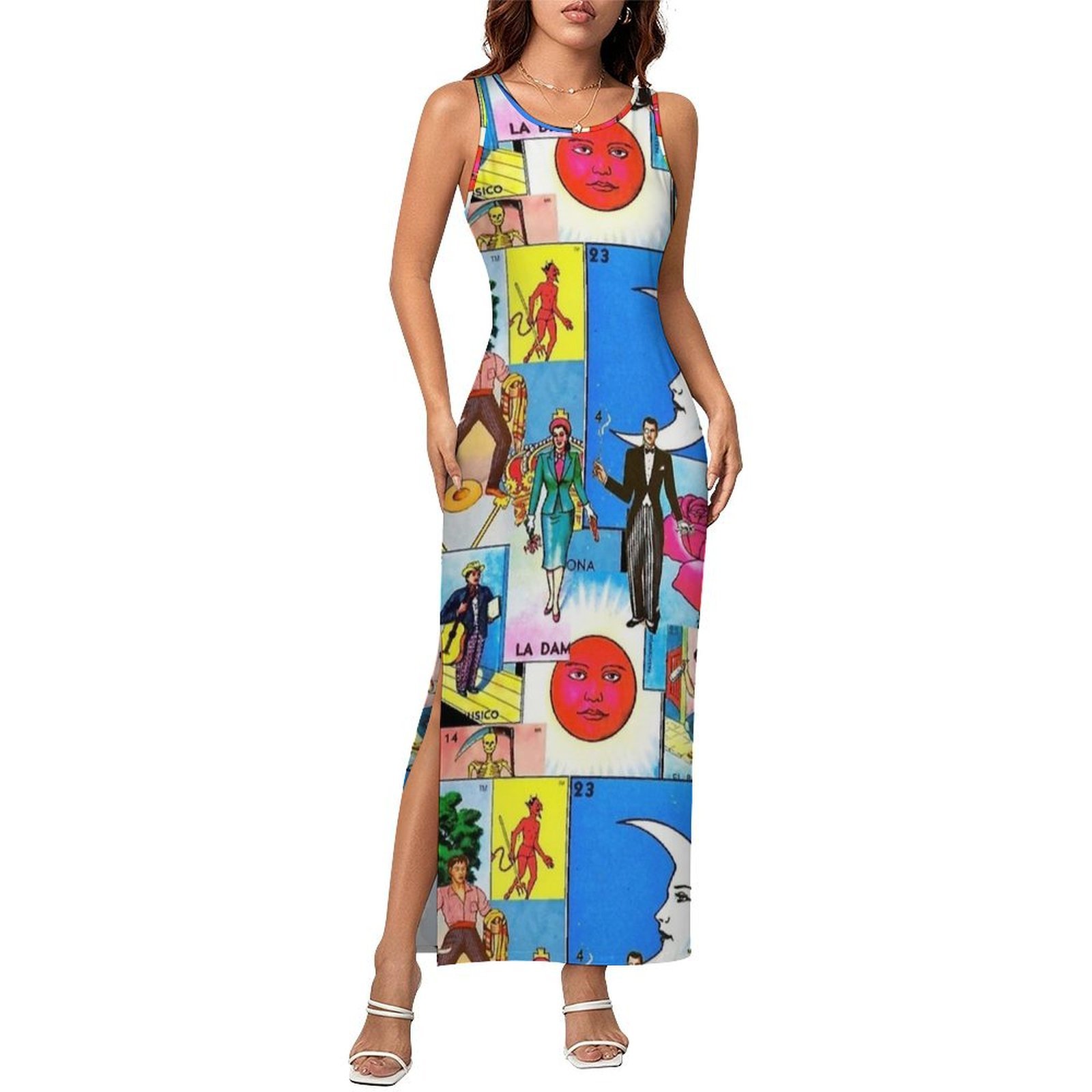 Women'S Fashion In The 60S - Lottery Card 60s Retro Print Bodycon