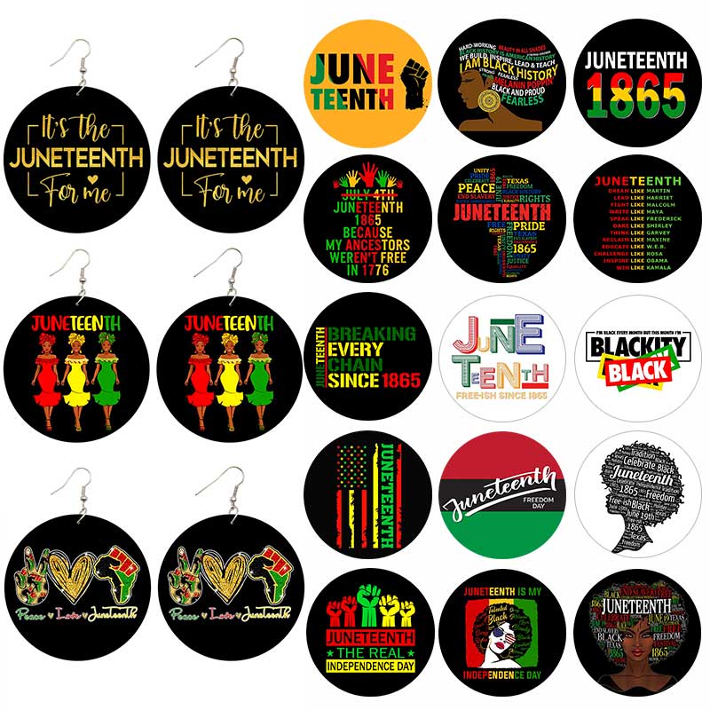 Women Fashion History - SOMESOOR 2023 Juneteenth Designs Printed Wooden