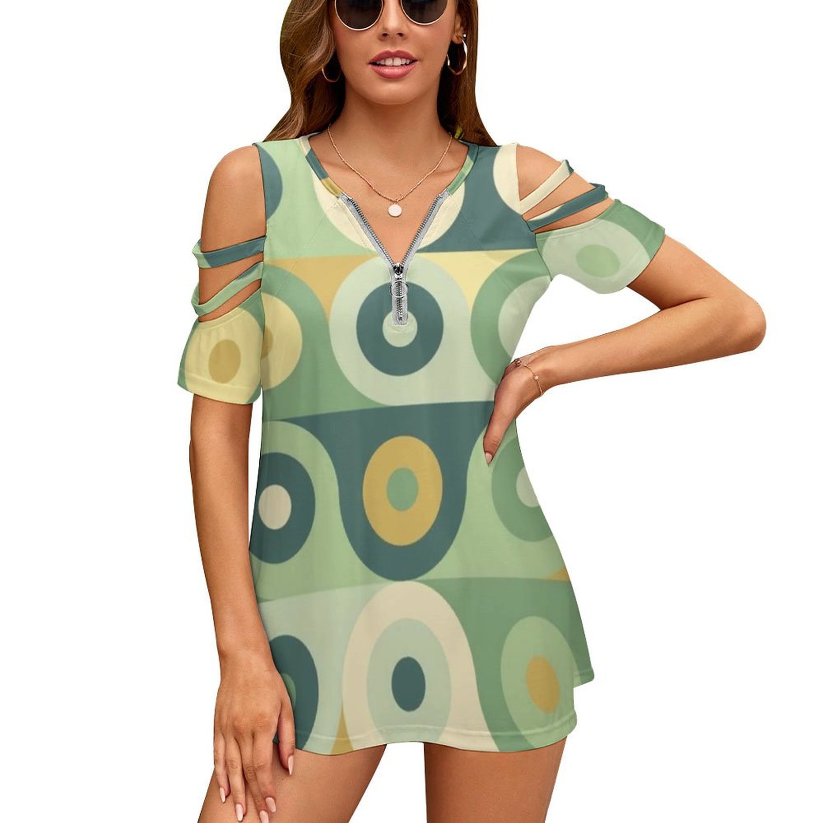 Groovy 70's Pattern Women Zipp - Women'S Fashion In The 60S review and price