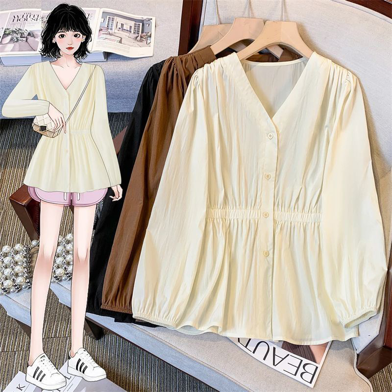 200 Pounds Plus Size Office La - Puff Sleeve Blouse review and price