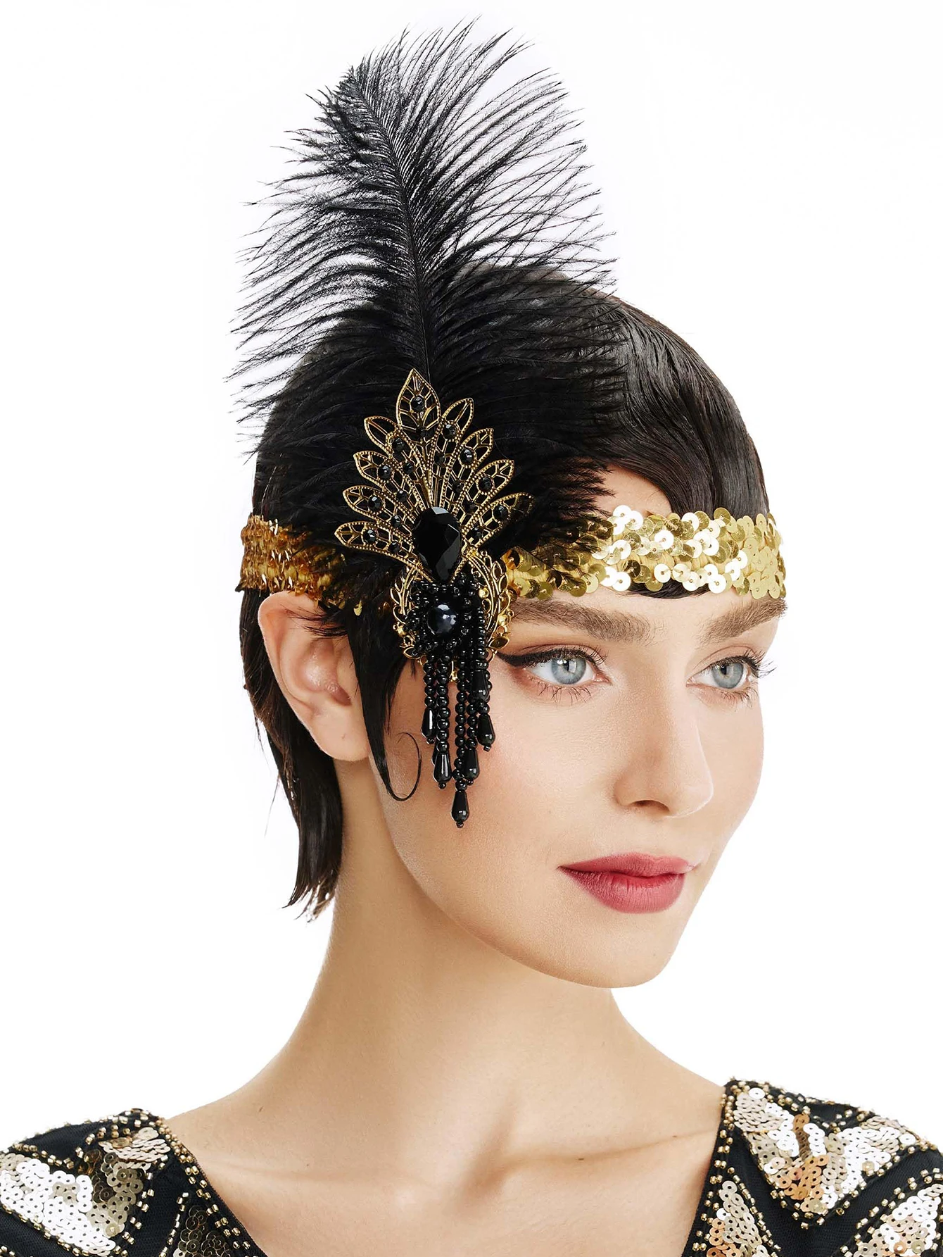 Rhinestone HairBand 1920s Vint - Women'S Fashion In The 1920S review and price