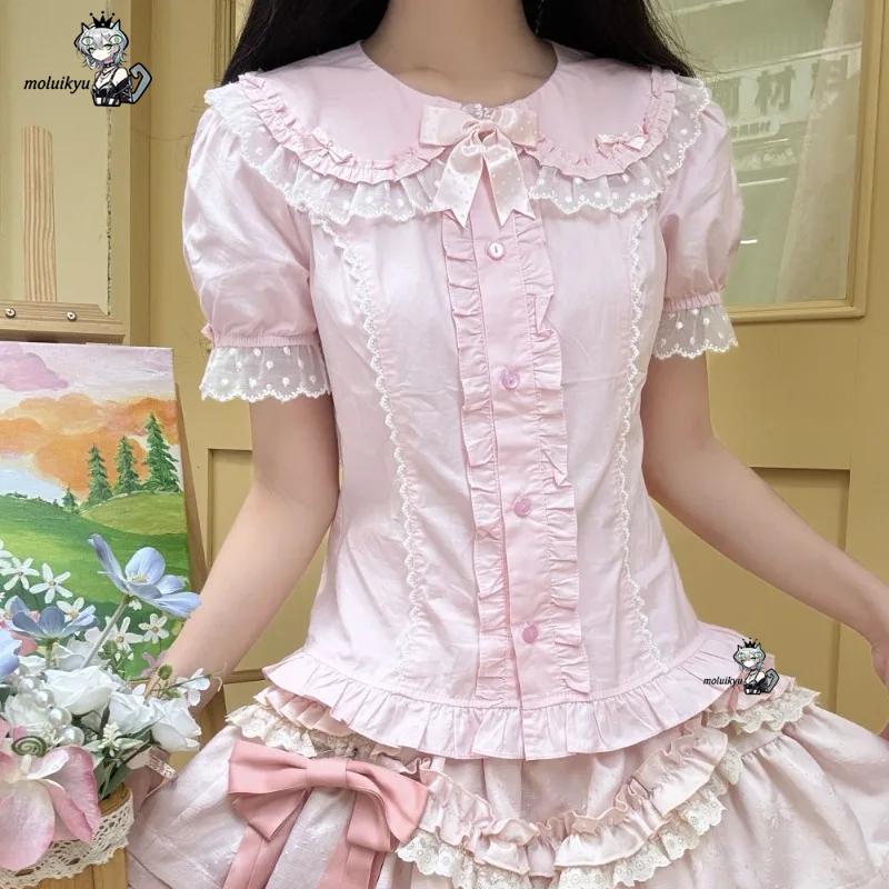 Kawaii Ruffles Blouses Spring  - Puff Sleeve Blouse review and price