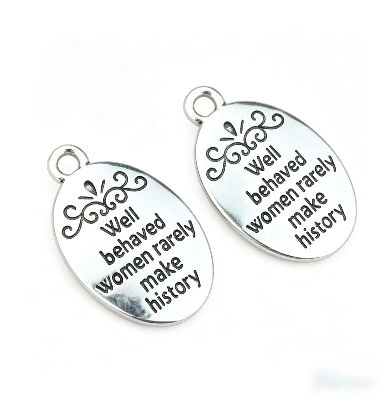 10 Pcs/Lot Oval Antique Silver - Women Fashion History review and price