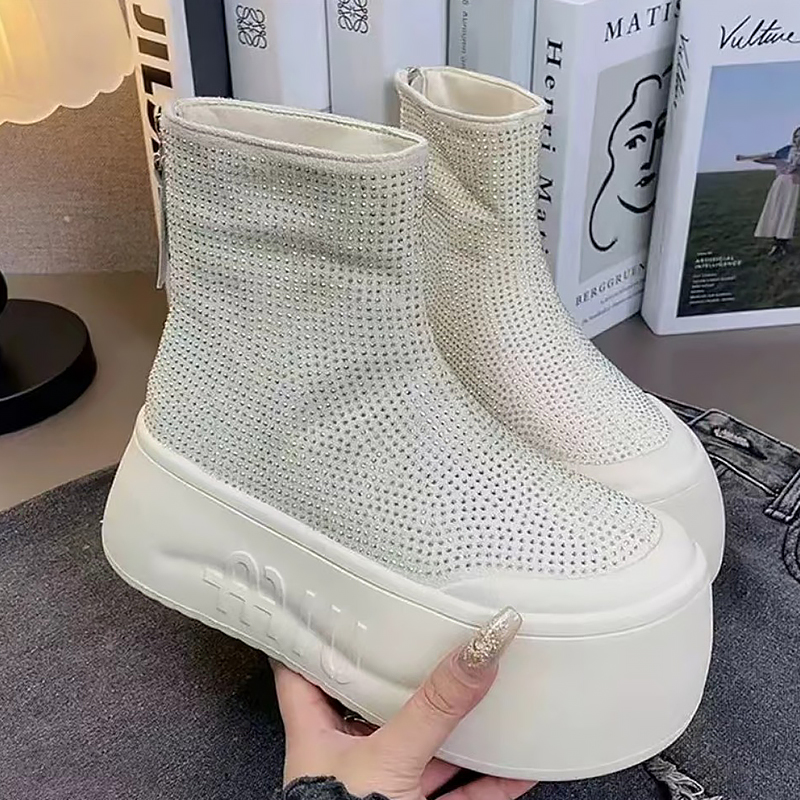 Luxury Rhinestone Woman Bootie - Women'S Fashion Korea review and price