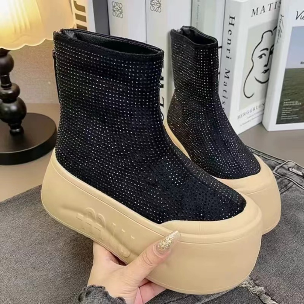 Luxury Rhinestone Woman Bootie - Women'S Fashion Korea review and price