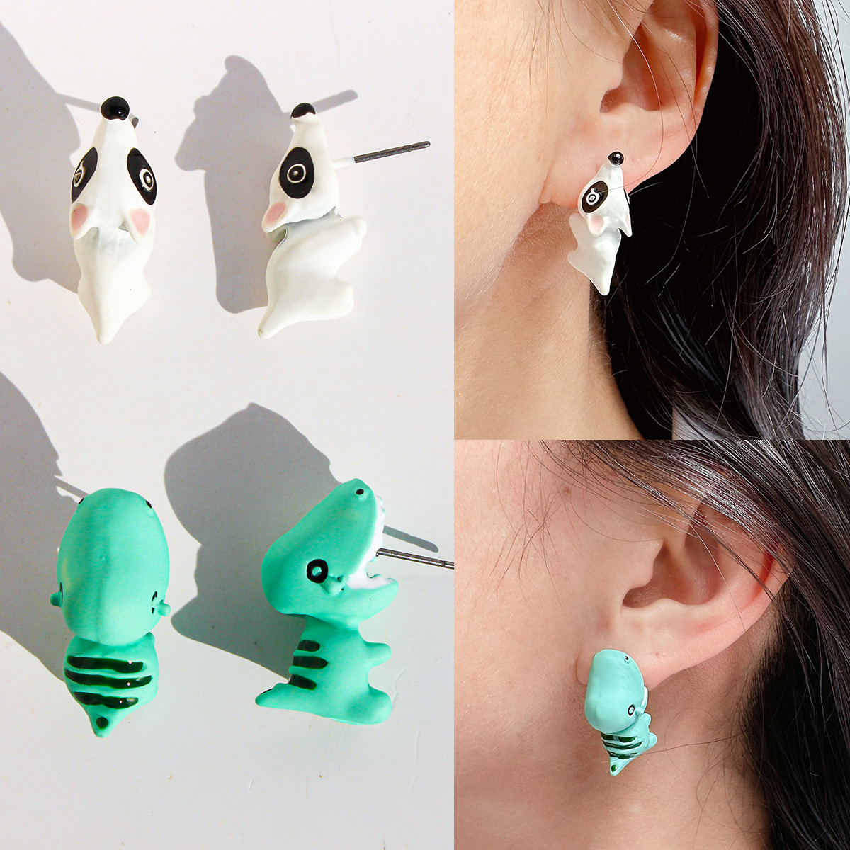 2pcs/1pair Animal Cartoon Stud - Women'S Fashion Earrings review and price