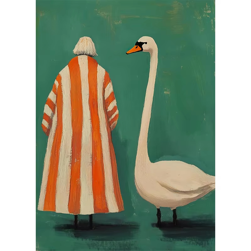 Oil Painting Retro Abstract 60 - Women'S Fashion In The 60S review and price