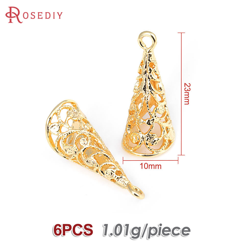 6PCS 18K Gold Color Brass Holl - Women'S Fashion Earrings review and price