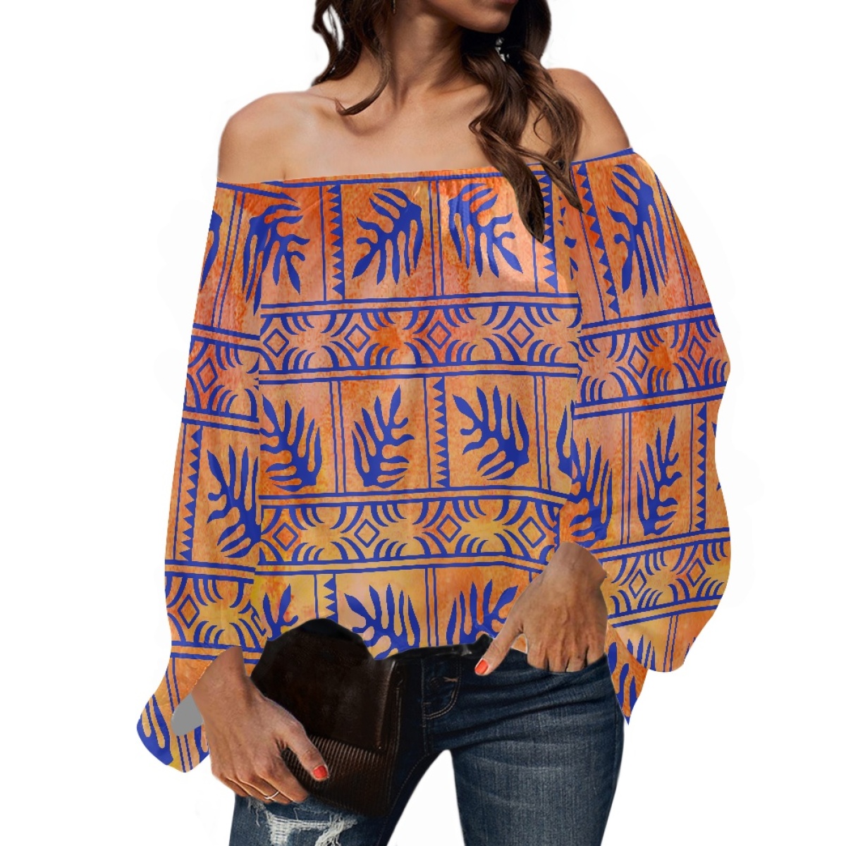 Polynesian Tribal Clothing Sam - Puff Sleeve Blouse review and price