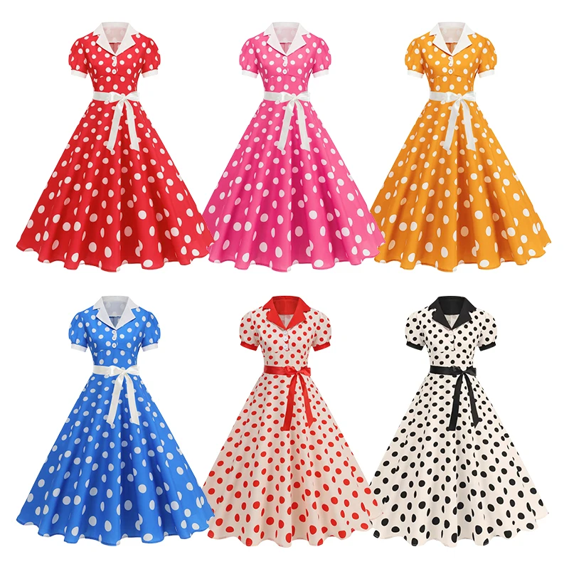 Vintage Polka Dot Summer Dress - Women'S Fashion In The 60S review and price