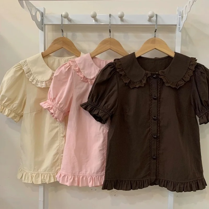 Summer Japanese Kawaii Lolita  - Puff Sleeve Blouse review and price