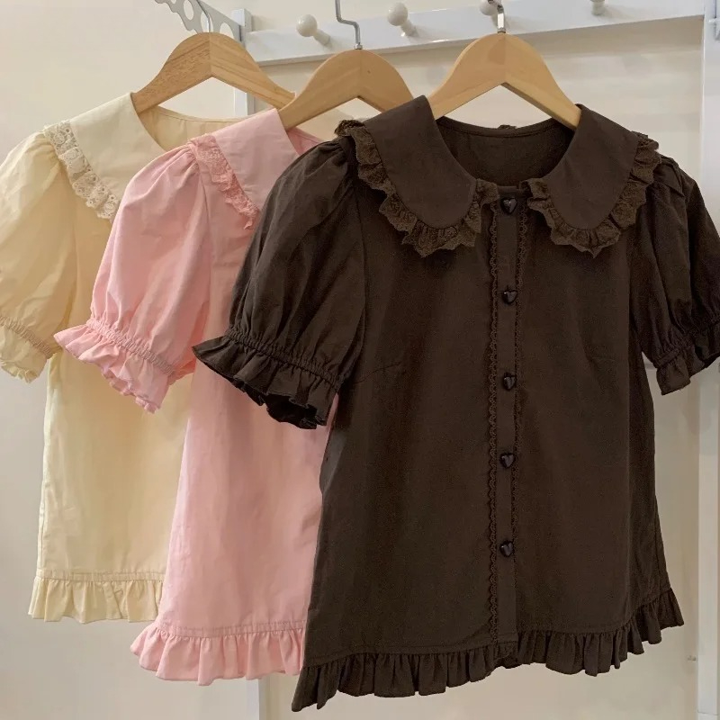 Summer Japanese Kawaii Lolita  - Puff Sleeve Blouse review and price
