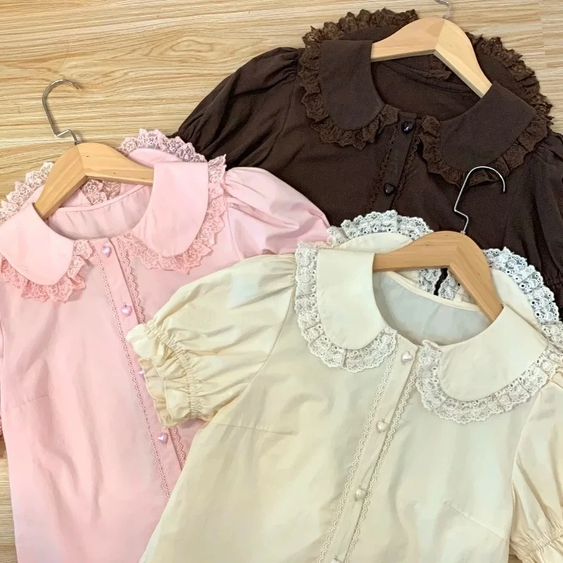 Summer Japanese Kawaii Lolita  - Puff Sleeve Blouse review and price