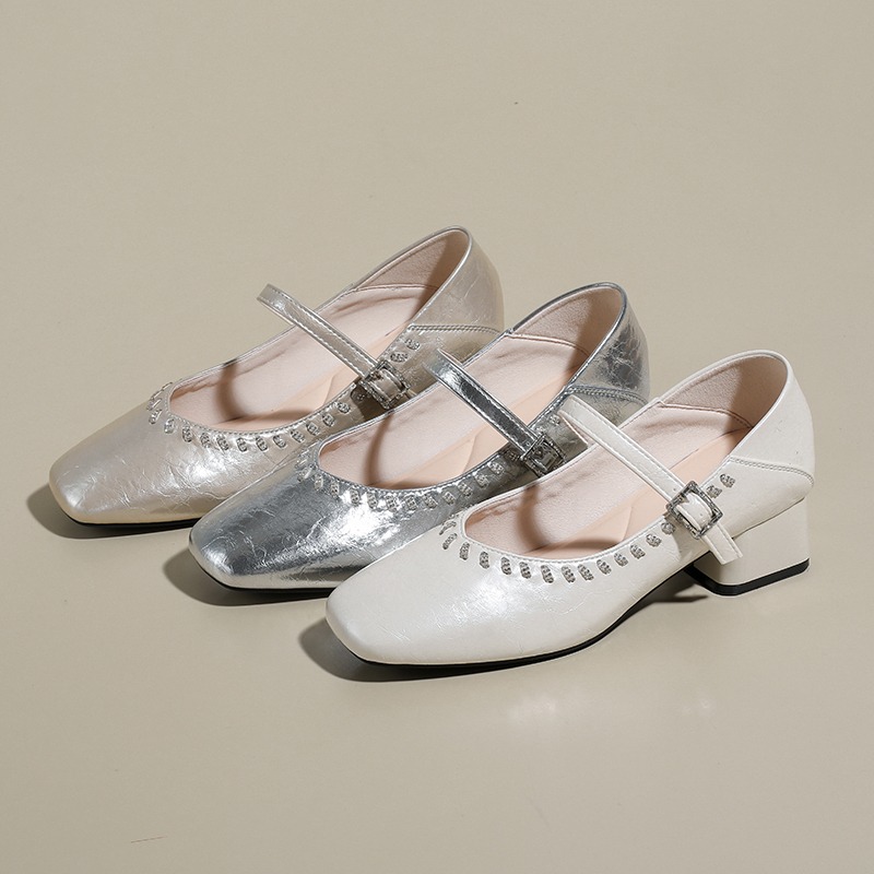 Silver Rhinestone Mary Jane Sh - Women'S Fashion Spring Summer 2026 review and price