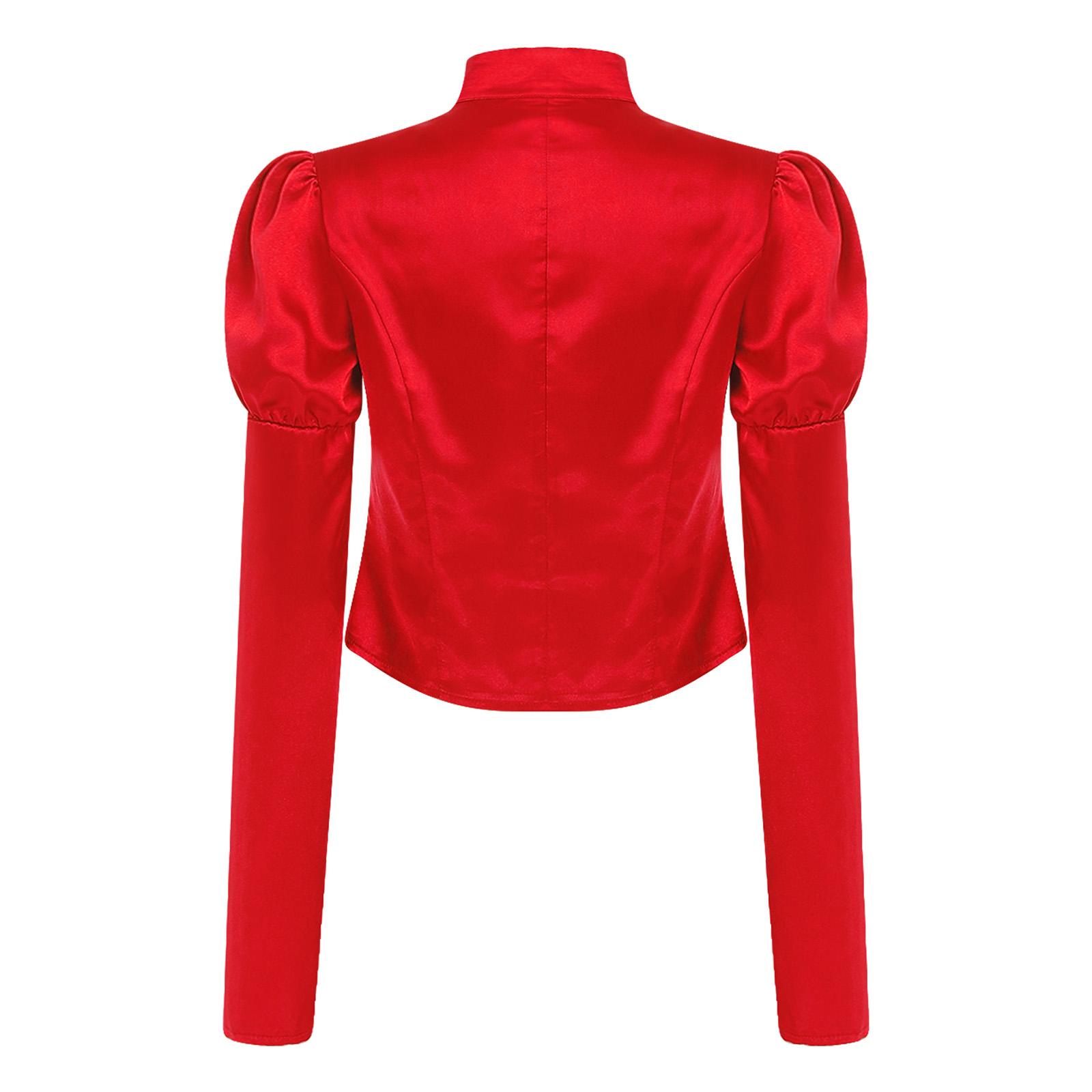 Women Victorian Tops Button Sa - Puff Sleeve Blouse review and price