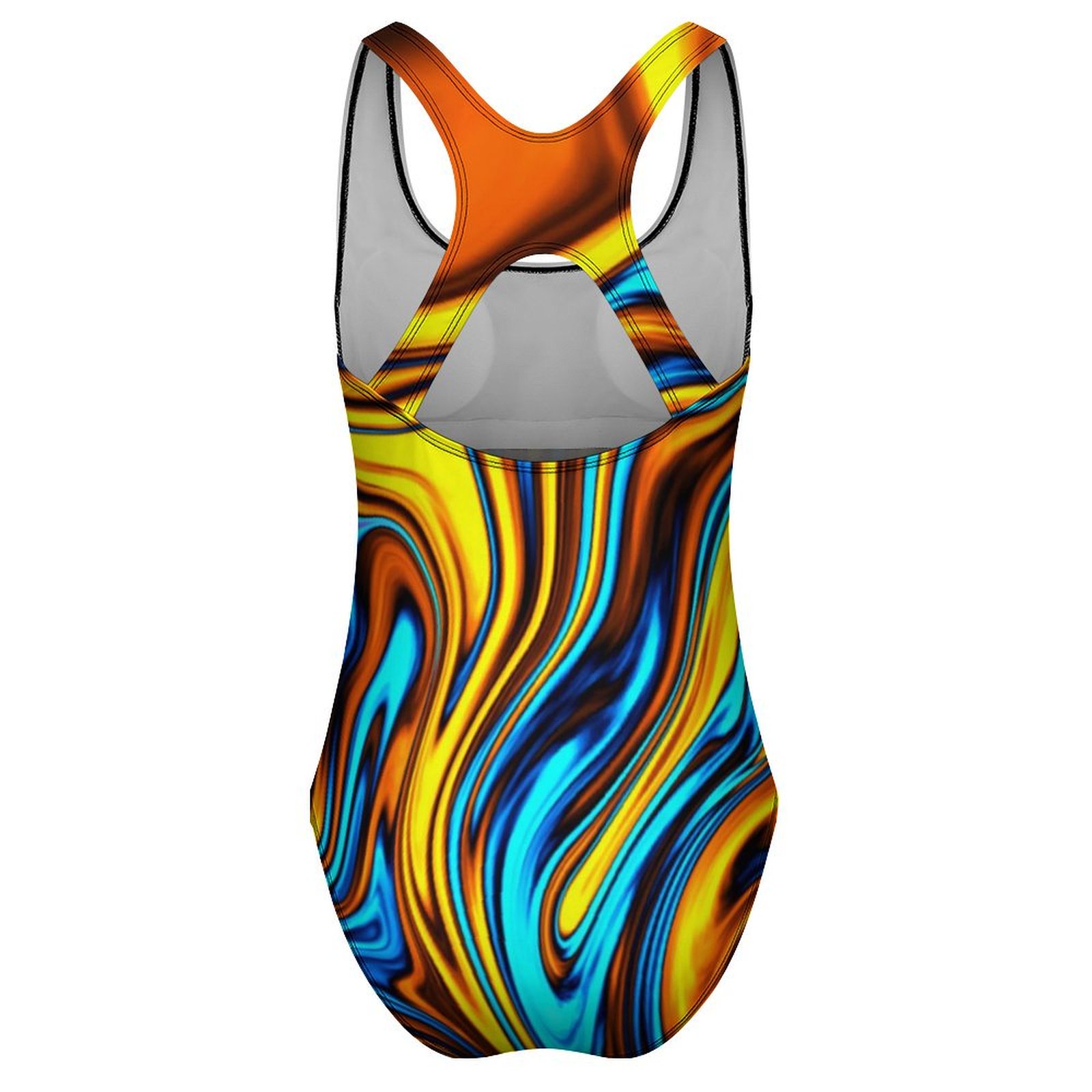 Golden Retro 60s Swimsuit Abst - Women'S Fashion In The 60S review and price