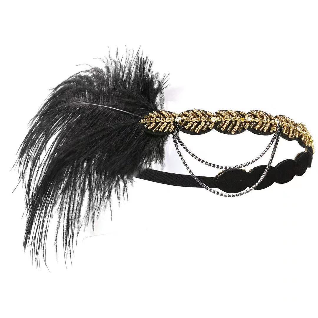 Peacock Feather Elastic Hair B - Women'S Fashion In The 1920S review and price