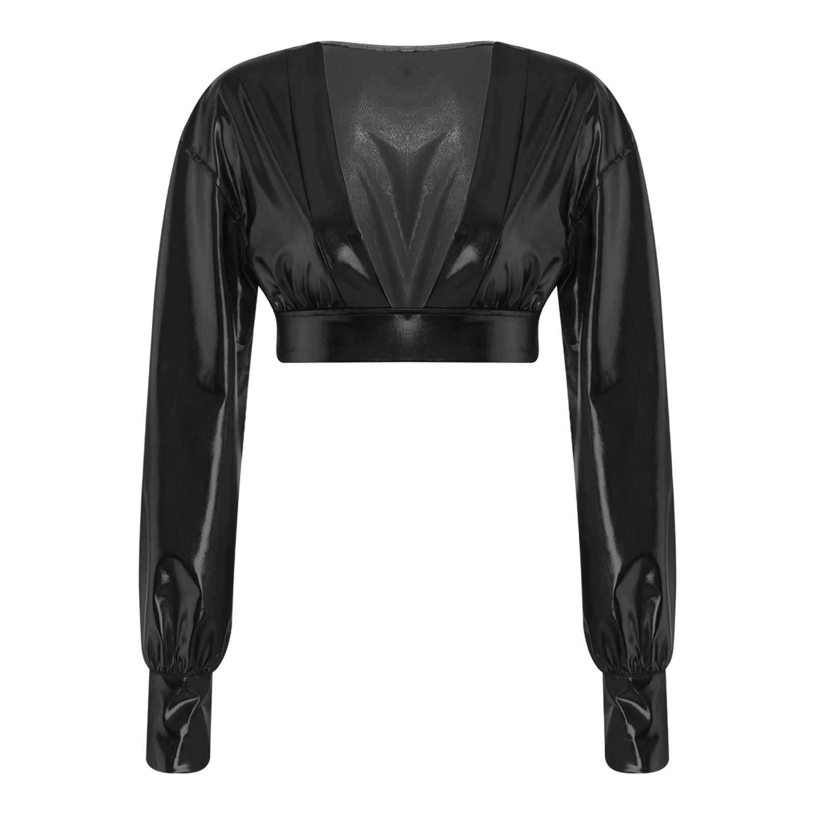 Womens Y2K Metallic Shiny Hip  - Crop Top Women review and price